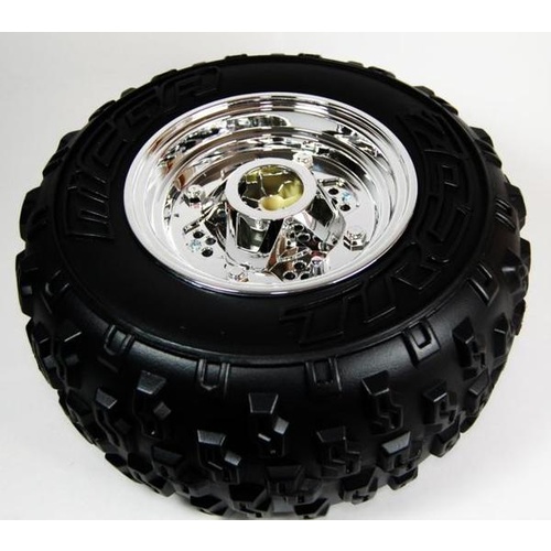 Wheel Rear to Suit 12 Volt EC-1006 Raptor Blue (With Wheel Cover Plugs)